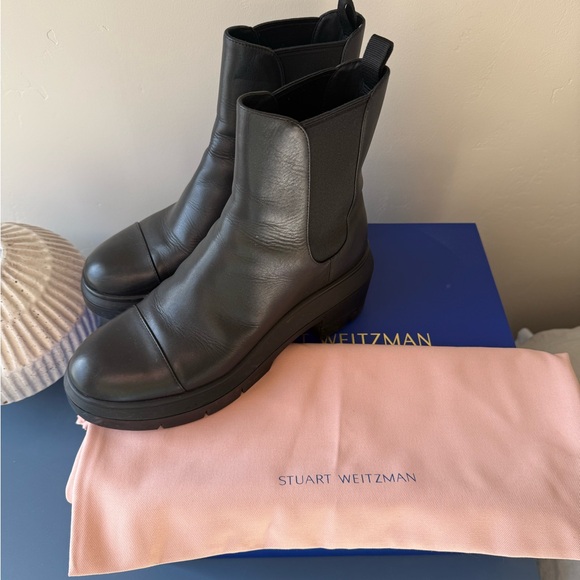 Stuart Weitzman Black Ankle Boots - Picture 2 of 4